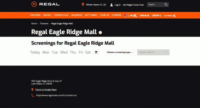 Regal Theaters Eagle Ridge Mall